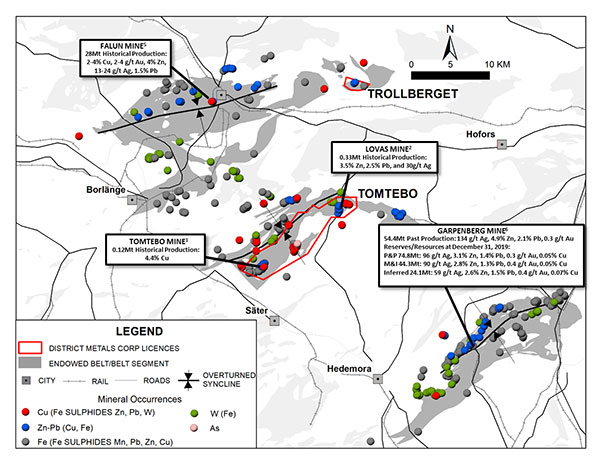 Figure 1: Location Map of Tomtebo and Trollberget Properties